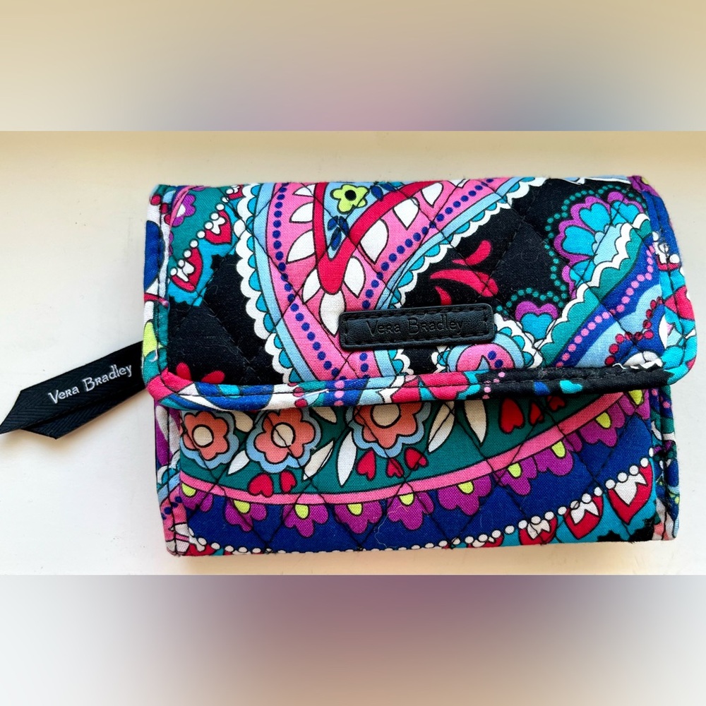 Vera Bradley Quilted Rfid Trifold Wallet